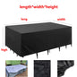 1 Piece Garden Furniture Cover Waterproof And Windproof Uv 210D Oxford Cloth Protective Cover For Garden Table