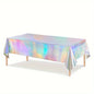 1pc, Laser Rainbow Theme Party Tablecloth,  Disposable Tablecloth Decoration Supplies,  wedding，Birthday supplies, festival gift