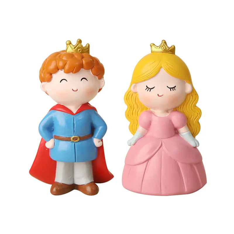 Baby Girl Boy Birthday Engagement Party Decorations Princess Prince Castle Cake Topper Baking Accessories Dessert Stand decor