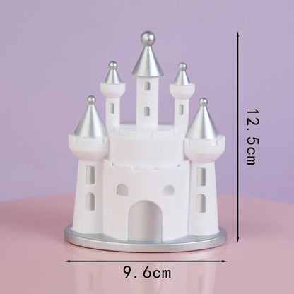 Baby Girl Boy Birthday Engagement Party Decorations Princess Prince Castle Cake Topper Baking Accessories Dessert Stand decor