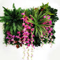 Wedding Party Decoration Artificial Flowers Wisteria Rose Decor Background Wall Hanging  Panel