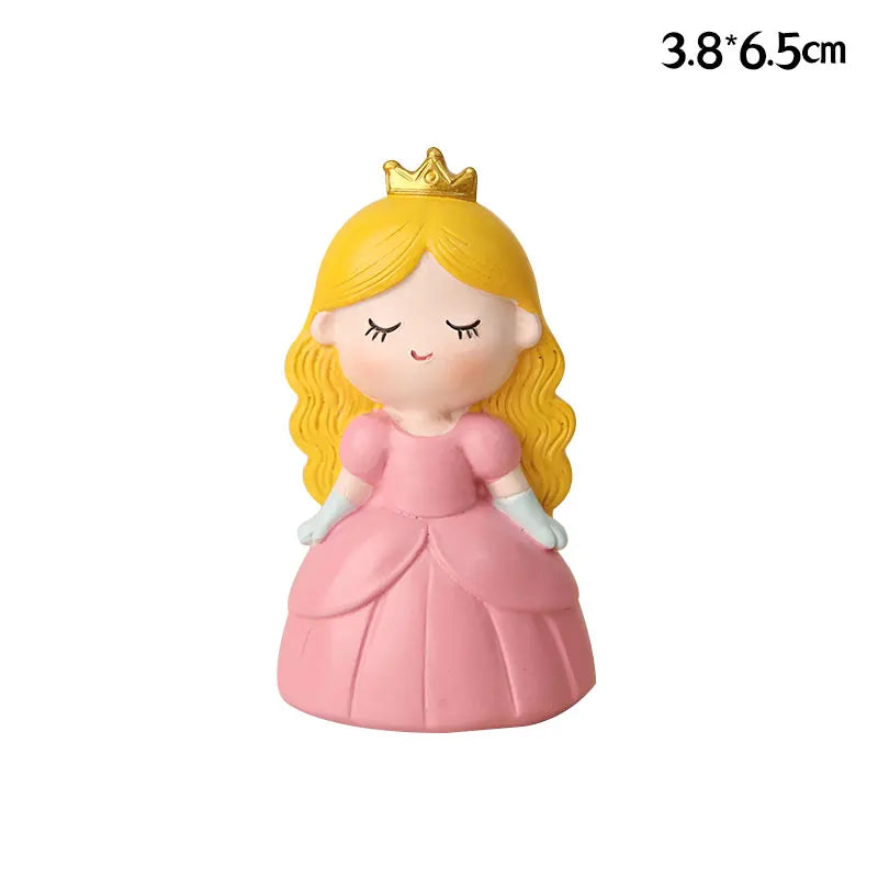 Baby Girl Boy Birthday Engagement Party Decorations Princess Prince Castle Cake Topper Baking Accessories Dessert Stand decor