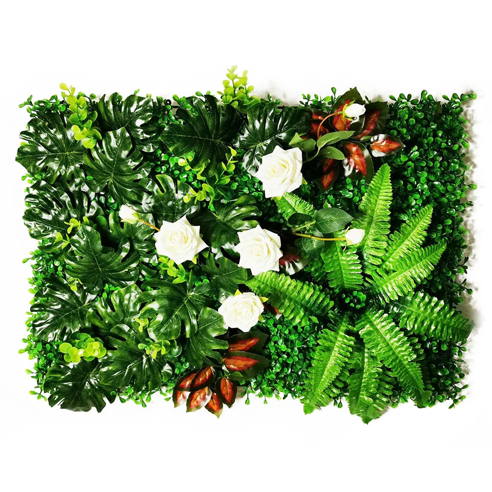 Wedding Party Decoration Artificial Flowers Wisteria Rose Decor Background Wall Hanging  Panel