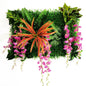 Wedding Party Decoration Artificial Flowers Wisteria Rose Decor Background Wall Hanging  Panel