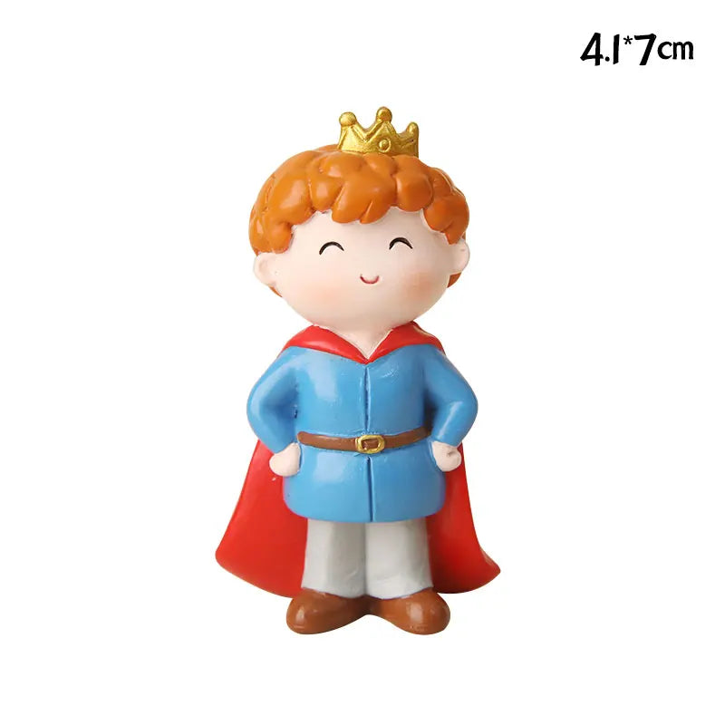 Baby Girl Boy Birthday Engagement Party Decorations Princess Prince Castle Cake Topper Baking Accessories Dessert Stand decor