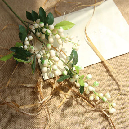 Artificial Flower Bunch Wedding Party Table Decoration Dry Flowers Bouquet Home DIY Christmas Berry Fake Flowers