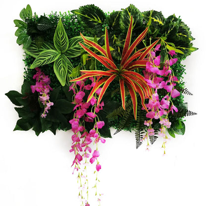 Wedding Party Decoration Artificial Flowers Wisteria Rose Decor Background Wall Hanging  Panel