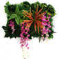 Wedding Party Decoration Artificial Flowers Wisteria Rose Decor Background Wall Hanging  Panel