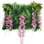 Wedding Party Decoration Artificial Flowers Wisteria Rose Decor Background Wall Hanging  Panel
