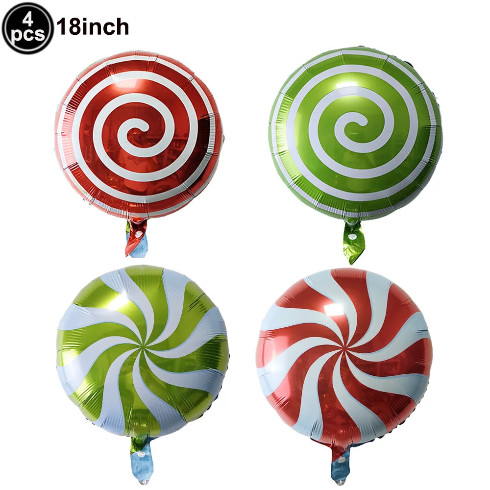 Christmas Party Decorations Christmas Party Supplies Santa Claus Snowman Christmas Tree Balloons for Festive Holiday Decors