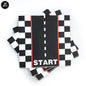 Checkered Race Car Party Tablecloths Black White Checkered Flag Tablecloth Racetrack Tablecover Racing Birthday Party Supplies