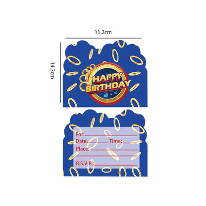 Sonic boys and girls' birthday party decorations, baby party decorations, disposable tableware stickers，tablecloths，back drop。