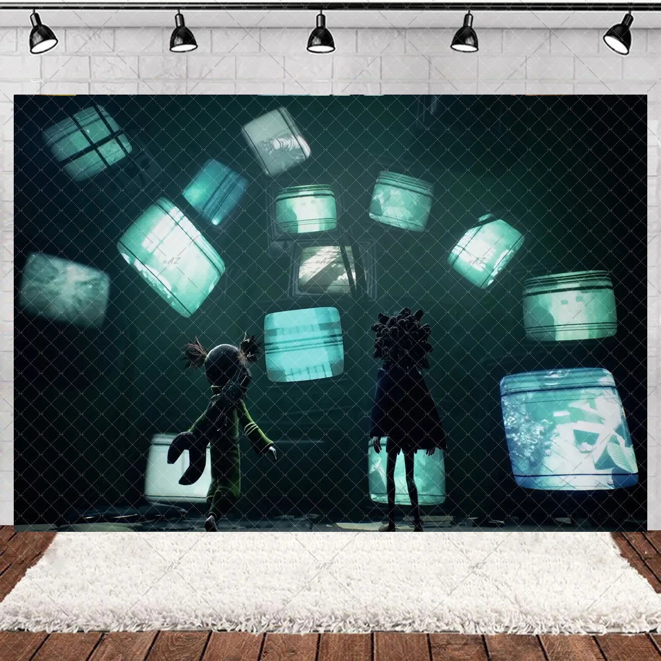 Game L-Little Nightmaresd 3 Birthday Party Decorations Balloons Banner Cake Topper Anime Backdrop Halloween Decor Kids Gifts