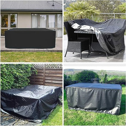 1 Piece Garden Furniture Cover Waterproof And Windproof Uv 210D Oxford Cloth Protective Cover For Garden Table