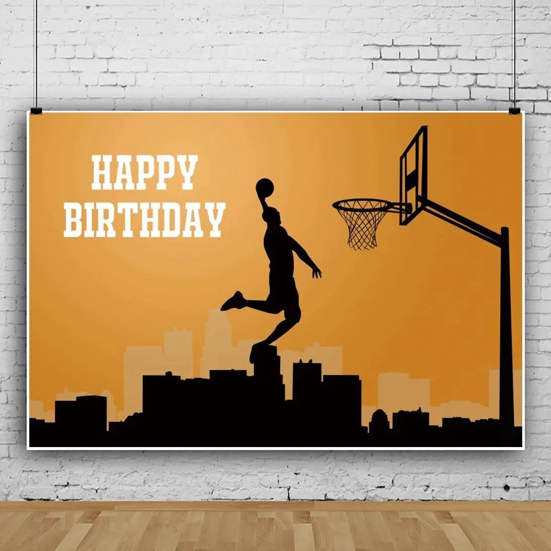 Basketball Theme Party Decorations  Disposable Tableware Set Baby Shower Favor Balloon Banner Tablecloth Kids Party Supplies
