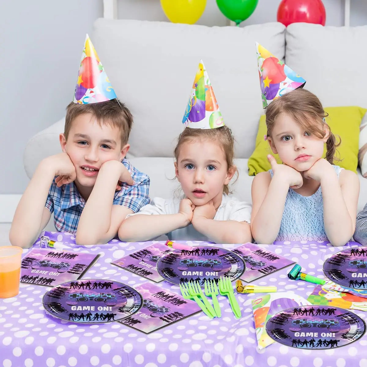 Video Game Fortnitions Birthday Party Decoration Cartoon Alpaca Llama Plate Tablecloth Baby Shower Kids Favors Party Supplies