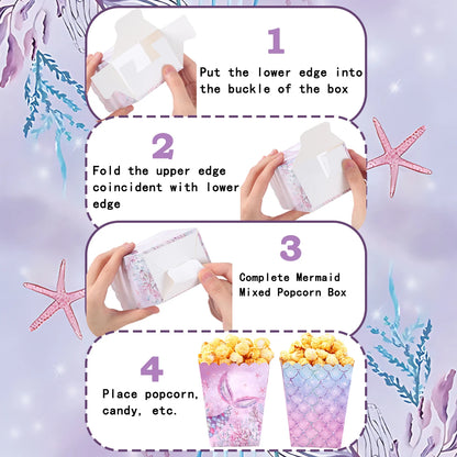 Little Mermaid Party Decoration Mermaid Disposable Tableware Happy 1st Birthday Party Decorations Kids Baby Shower Girl Supplies