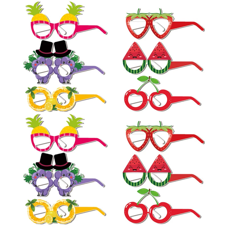 Tropical Party Decorations  Hibiscus Flower Garland Strawberry Cups Luau Grass Table Skirt Summer Beach Hawaiian Party Supplies