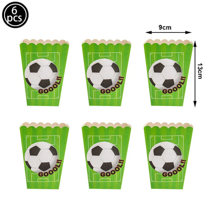 Soccer Theme Disposable Tableware Set Paper Plates Cups Napkins Tablecloth Boys Sports Football Birthday Party Decor Supplies