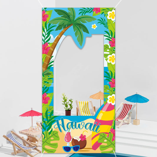 Hawaiian Party Decorations Artificial Flower Garland Summer Tropical Aloha Hawaii Party Supplies Wedding Birthday Flamingo Decor
