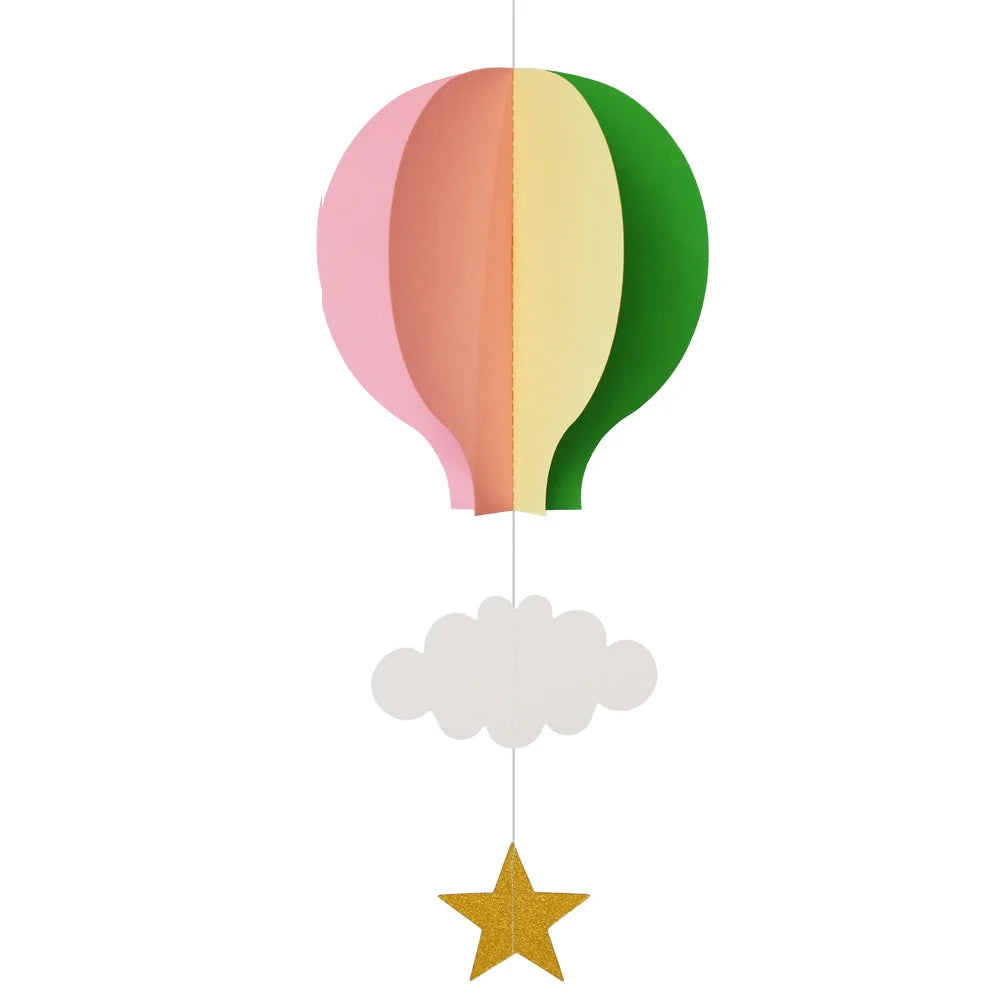Wedding/birthday Party Decoration Supplies 3D Hanging Decorations Love Hot air Balloons Cloud Display Window Pendants