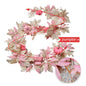 White Maple Leaf Decorations Pink Pumpkin Accents Fall Festival Party Supplies Faux Foliage Garlands Halloween Themed Home Decor