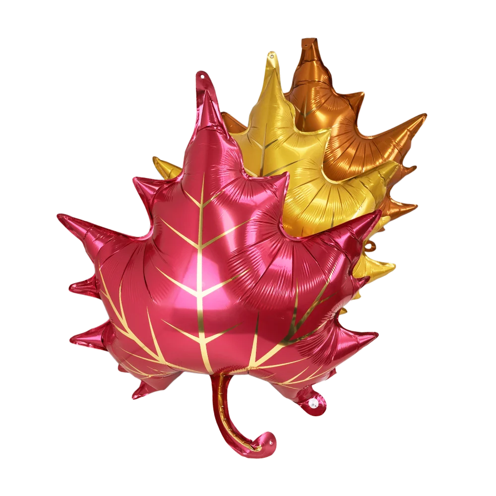 Thanksgiving Theme Party Decorations Maple Leaf Nut Squirrel Balloons Jungle Animals Party Decor Supplies Kids Gifts