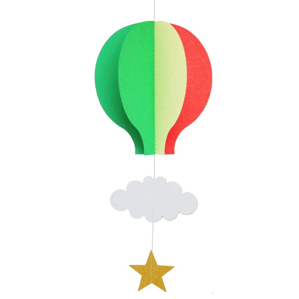 Wedding/birthday Party Decoration Supplies 3D Hanging Decorations Love Hot air Balloons Cloud Display Window Pendants
