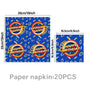 Sonic boys and girls' birthday party decorations, baby party decorations, disposable tableware stickers，tablecloths，back drop。