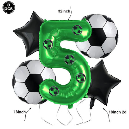 Soccer Theme Disposable Tableware Set Paper Plates Cups Napkins Tablecloth Boys Sports Football Birthday Party Decor Supplies