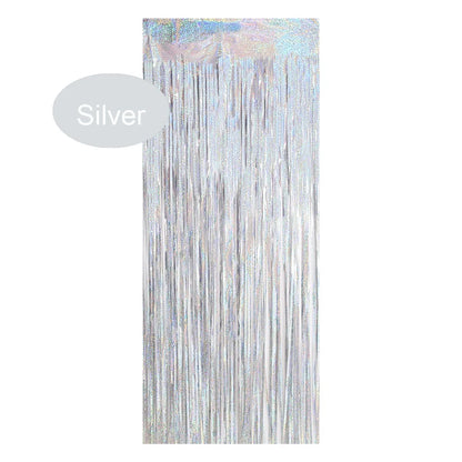 Bachelorette Party Decorations Sequin Backdrop Curtain 2m Tinsel Foil Birthday Curtain Wedding Birthday Party Decorations