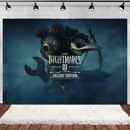 Game L-Little Nightmaresd 3 Birthday Party Decorations Balloons Banner Cake Topper Anime Backdrop Halloween Decor Kids Gifts