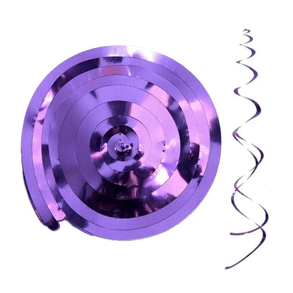 6pcs Party Spiral Decoration Birthday Party Wedding Decorative Ornaments Foil Swirls Banner Tassels Garland