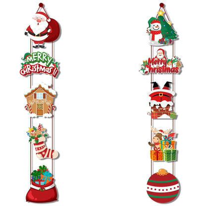 Christmas Decorations 2024 Party Door Hanging Decorations Christmas Senior Door Hanging Banner Hangers Party Supplies