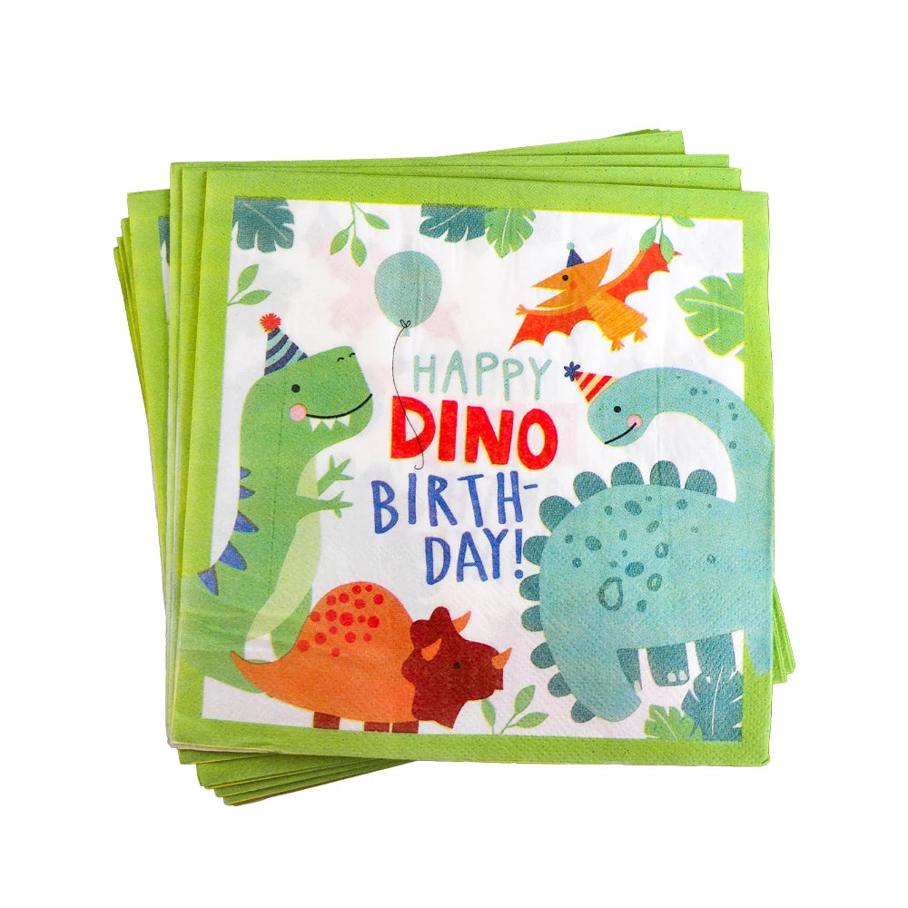 Cartoon Dinosaur Birthday Party Decorations Latex Balloons Baby Shower Cup Plate Napkins Straw Kids Favors For Party Supplies
