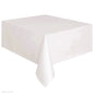 Large Plastic Rectangle Table Cover Cloth Wipe Clean Party Red White Black Tablecloth Covers for Birthday wedding christmas