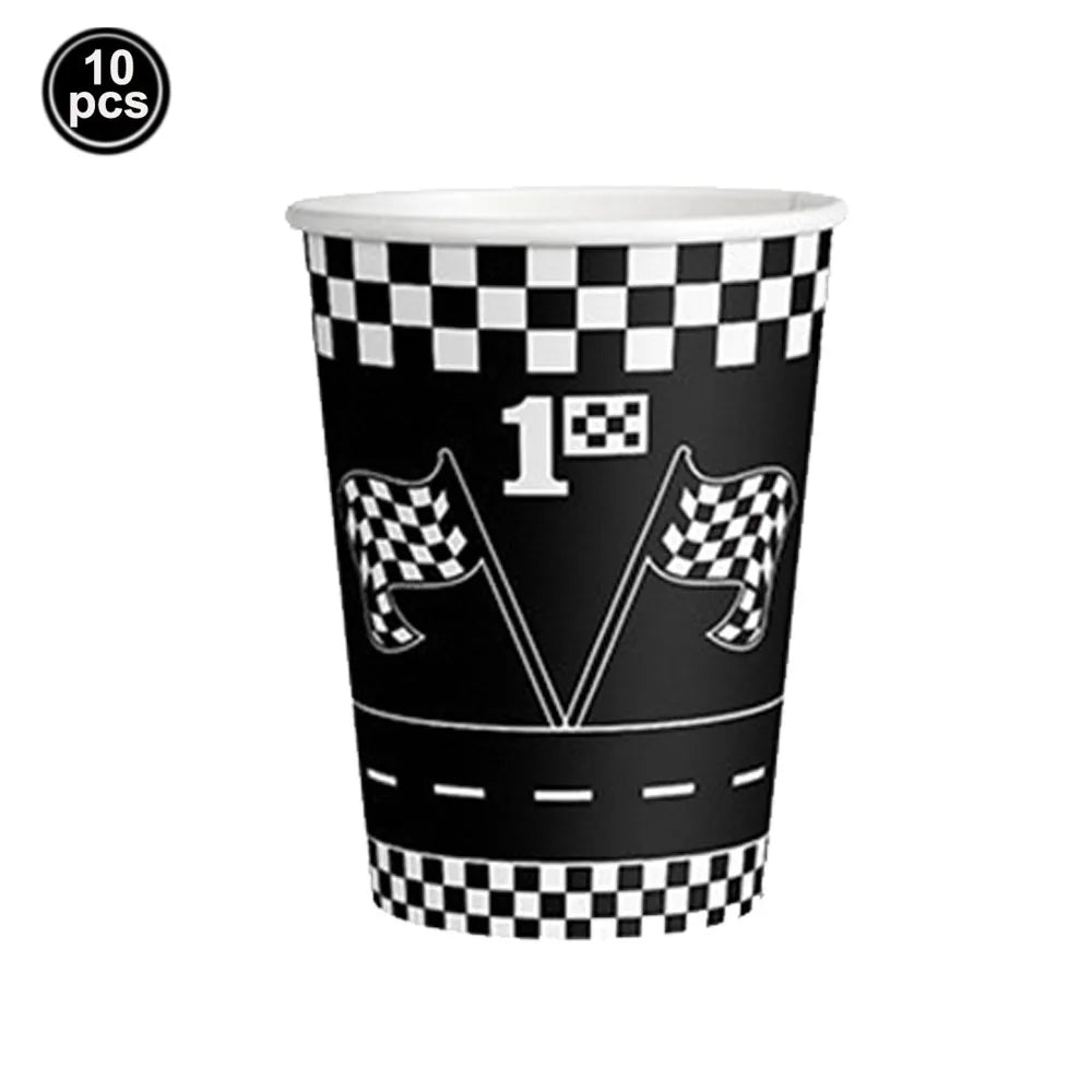 Checkered Race Car Party Tablecloths Black White Checkered Flag Tablecloth Racetrack Tablecover Racing Birthday Party Supplies