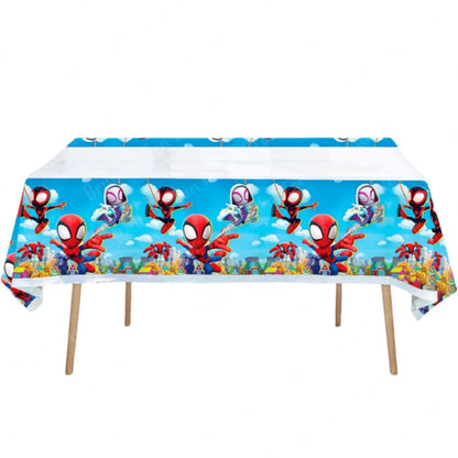 Spidey and His Amazing Friends Party Tablecloth Spiderman Plastic Table Cover Party Supplies for Boys Girls Birthday Decorations
