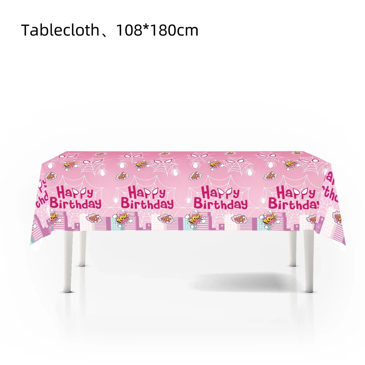 Tablecloth Decorations Spiderman Birthday Party Supplies Spider And His Amazing Friends Table Cover Baby Shower for Kids Gifts