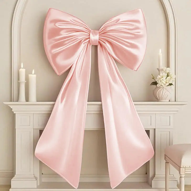 90cm Large Bow Themed Party Decorations Christmas Tree Topper Bow Ribbon for Christmas Wedding Birthday Party Wall Pendant Decor