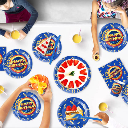 Sonic boys and girls' birthday party decorations, baby party decorations, disposable tableware stickers，tablecloths，back drop。