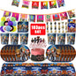 Roblox Birthday Party Decoration Roblox Game Set Tableware Tablecloth Balloon Cake Topper Backdrop Baby Showe Toy Party Supplies