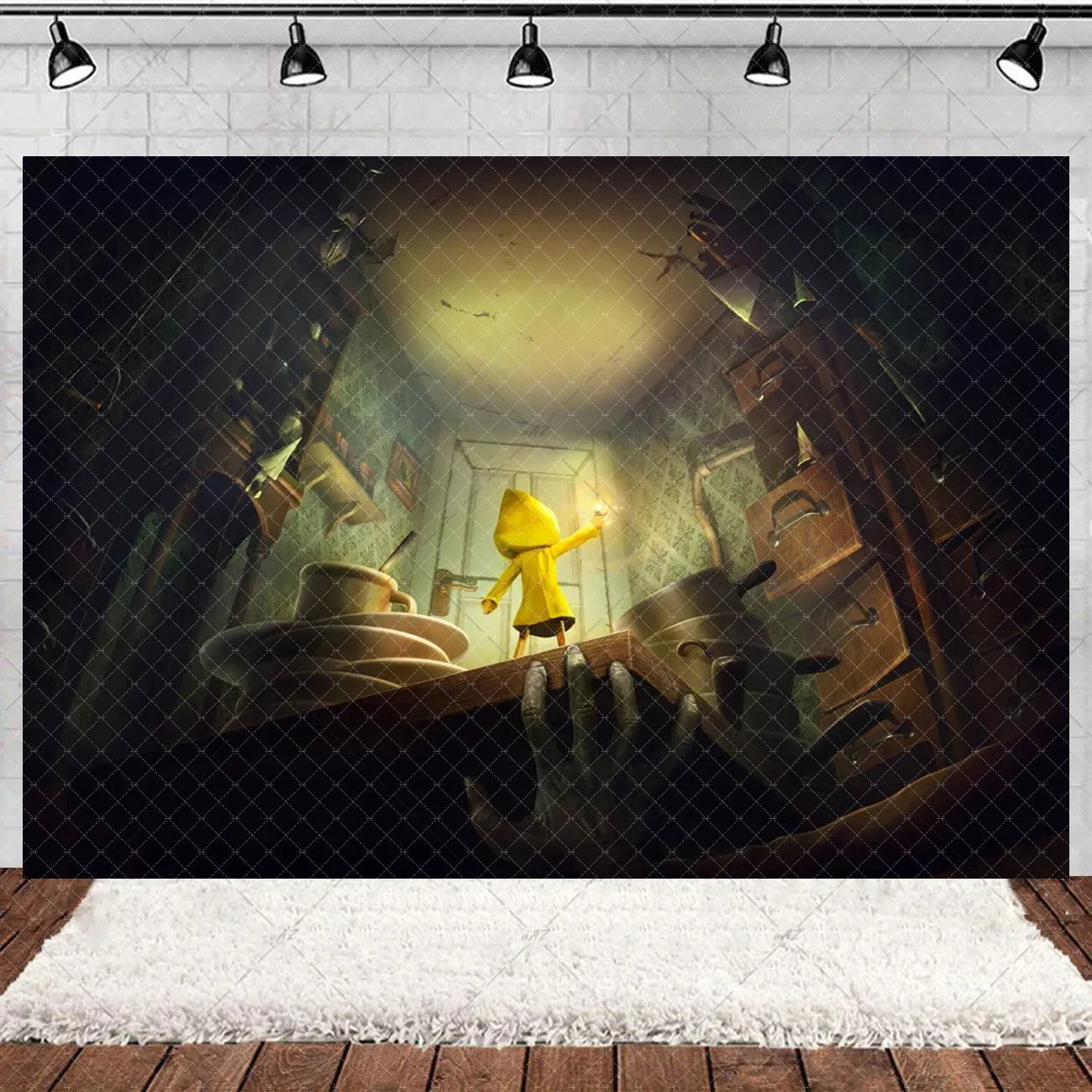 Game L-Little Nightmaresd 3 Birthday Party Decorations Balloons Banner Cake Topper Anime Backdrop Halloween Decor Kids Gifts