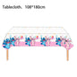 Lilo&Stitch Party Tablecloth Kids Treat Party Supplies Pink  Stitch Angel Tablecloth for Kids Baby Shower Disposable Tablecover