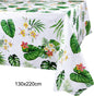Tropical Party Decorations  Hibiscus Flower Garland Strawberry Cups Luau Grass Table Skirt Summer Beach Hawaiian Party Supplies