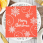 20 Christmas Napkins Holiday Party Decorations Disposable Party Supplies Festive Printed Paper Napkins Christmas Table Settings