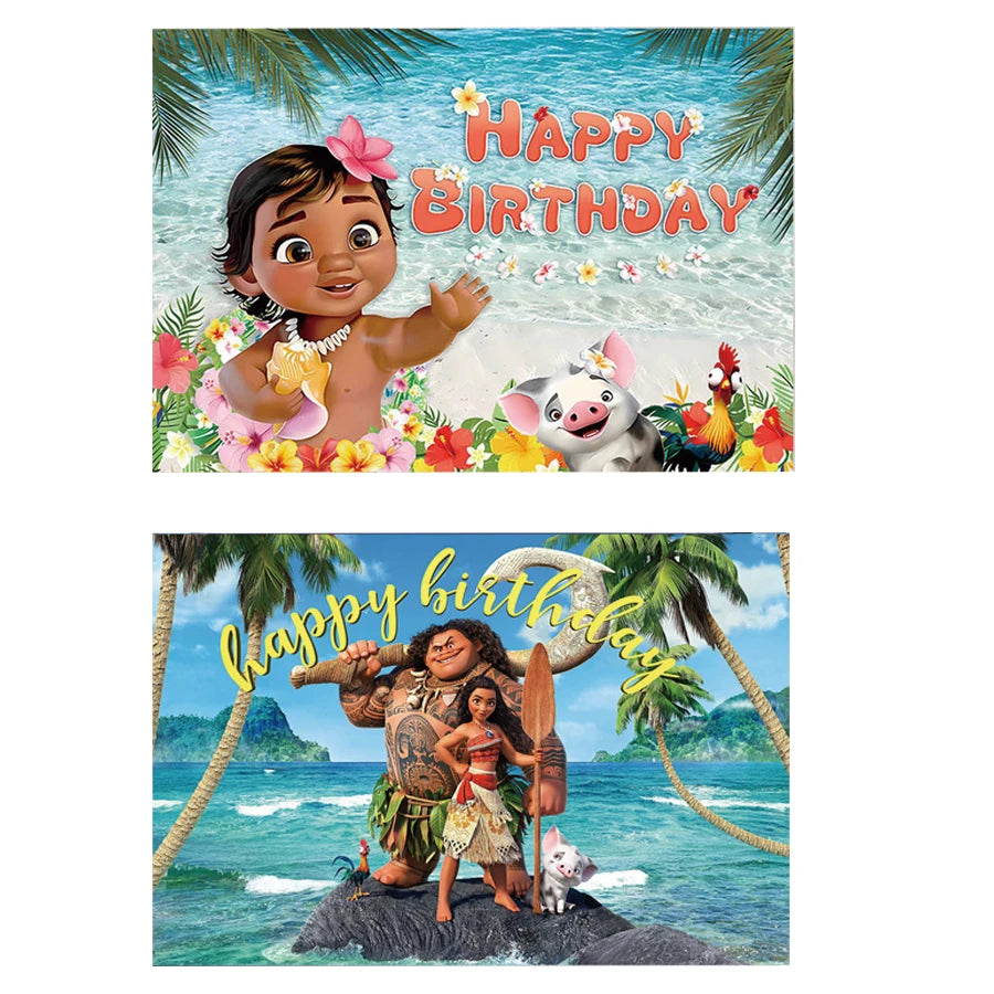 Moana Party Decoration Vaiana Oceania Party Favors Gifts Supplies Backdrop Birthday Decorations Christmas Stocking Fillers