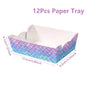 Little Mermaid Party Decoration Mermaid Disposable Tableware Happy 1st Birthday Party Decorations Kids Baby Shower Girl Supplies