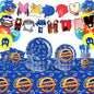 Sonic boys and girls' birthday party decorations, baby party decorations, disposable tableware stickers，tablecloths，back drop。