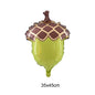 Thanksgiving Theme Party Decorations Maple Leaf Nut Squirrel Balloons Jungle Animals Party Decor Supplies Kids Gifts